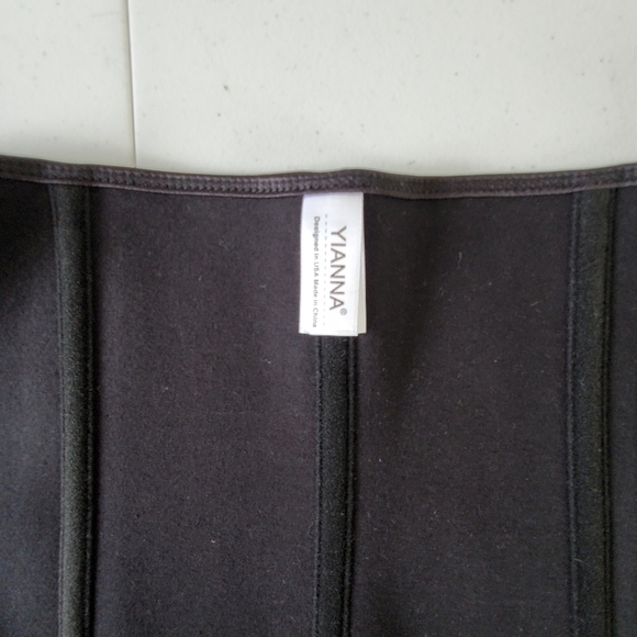Yianna Women's Corset Waist Trainer Size Large Underbust Body Shaper Black - Picture 10 of 14